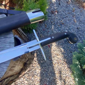 ЗАПОРІЗЬКА СІЧ шабля кована ручної работи майстра Сергія Дитюка, сталь 65Г кована, 50 - 54 HRC. Photo 2